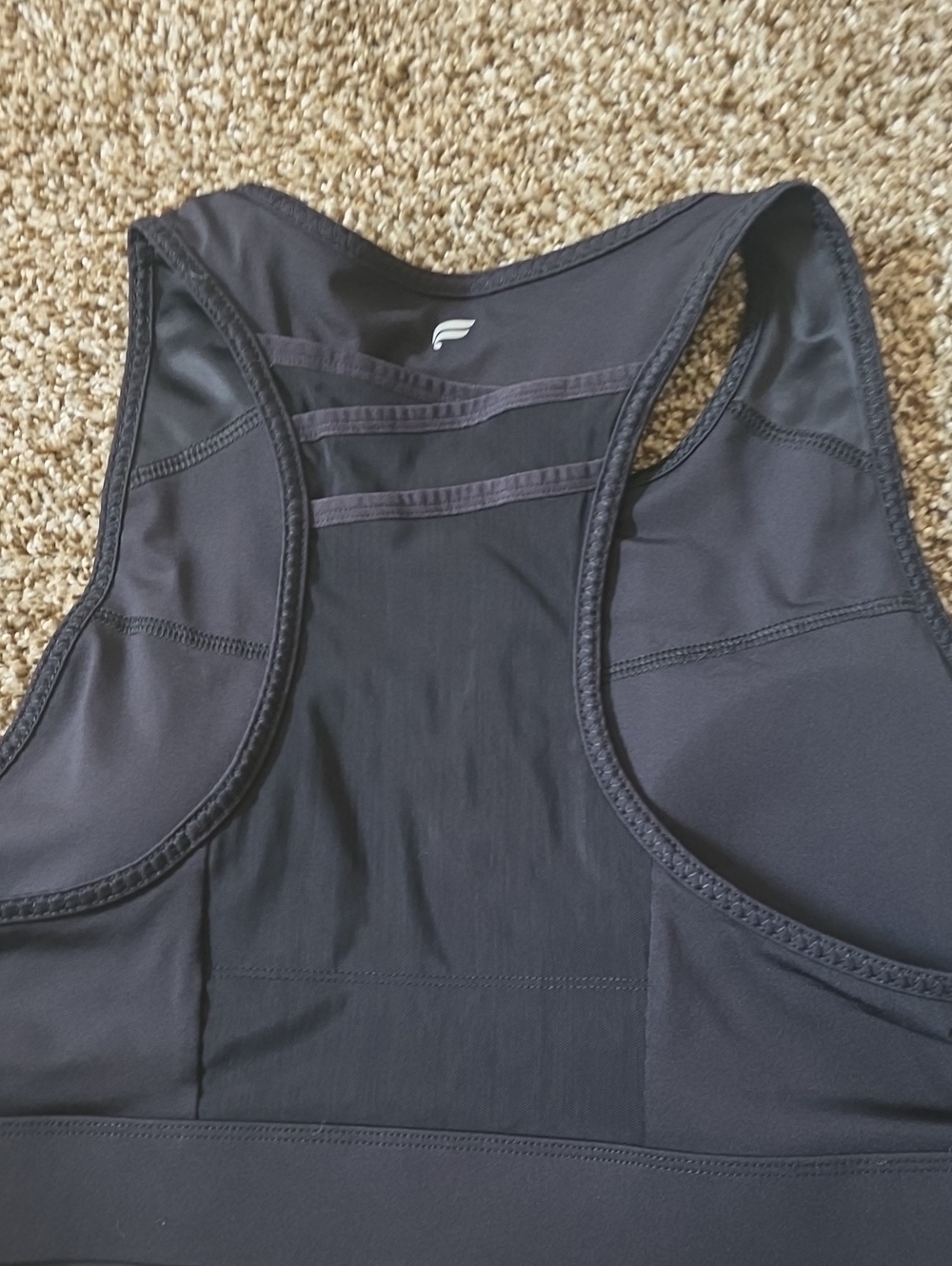 Fabletics Black Racerback Athletic Bra